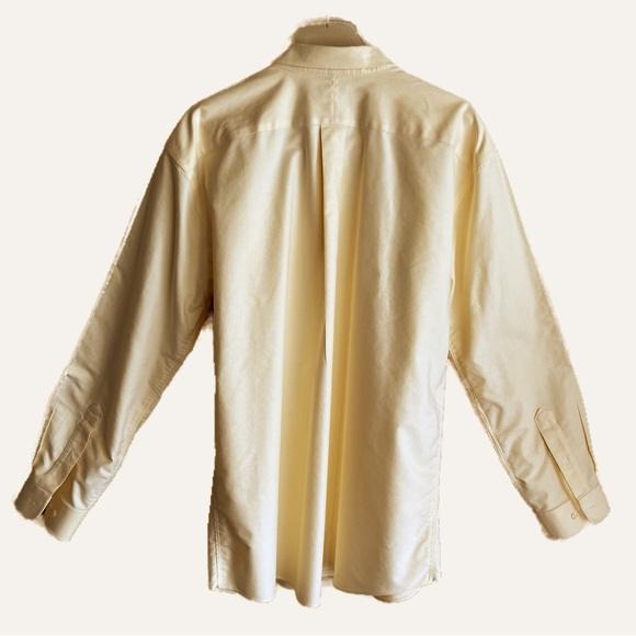 LL Bean Button-down Shirt Yellow Size 18-35 Wrinkle Resistant Slightly Fitted - Picture 7 of 7